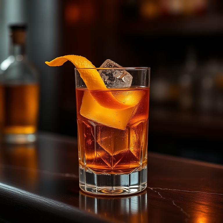 Non-alcoholic Old Fashioned cocktail recipe