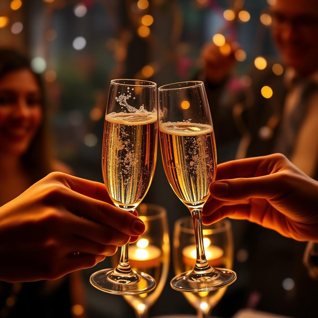 Non-alcoholic sparkling wine for weddings and celebrations